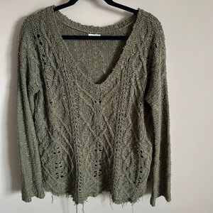 Oversized Green Sweater